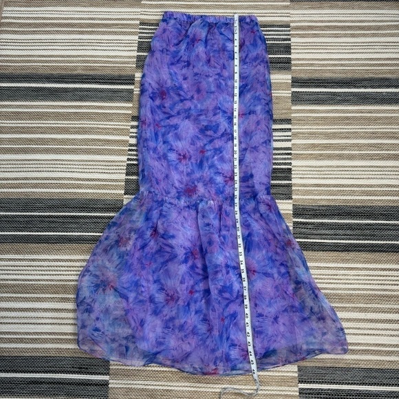 Buddy Love Dayton Strapless Maxi Dress Mermaid Ripple Purple Size XS - Picture 12 of 12